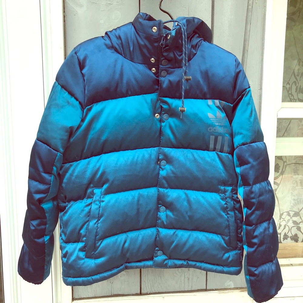 RARE satin ADIDAS GOOSE DOWN JACKET